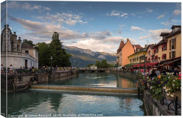 Lake Annecy, France Canvas Print by James Rowland