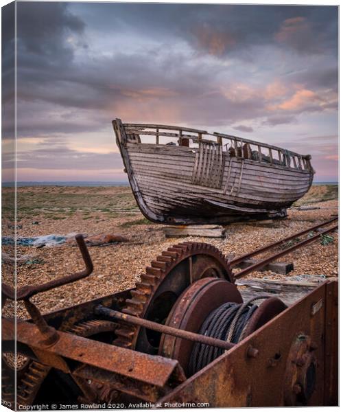 The Old Boat Canvas Print by James Rowland