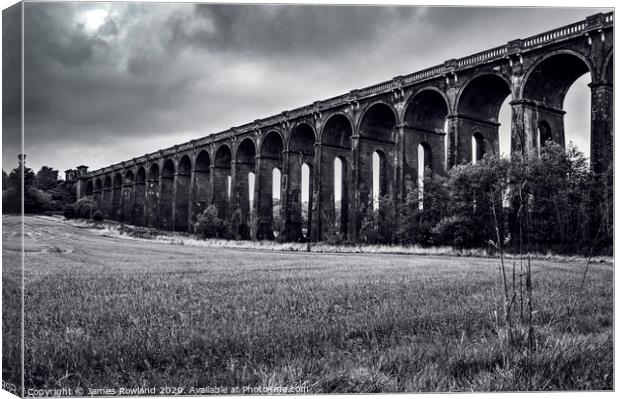 Balcombe Viaduct Landscape Canvas Print by James Rowland
