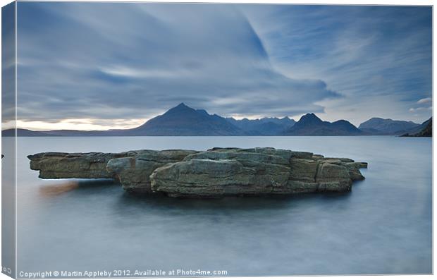 The Black Cuillins. Canvas Print by Martin Appleby