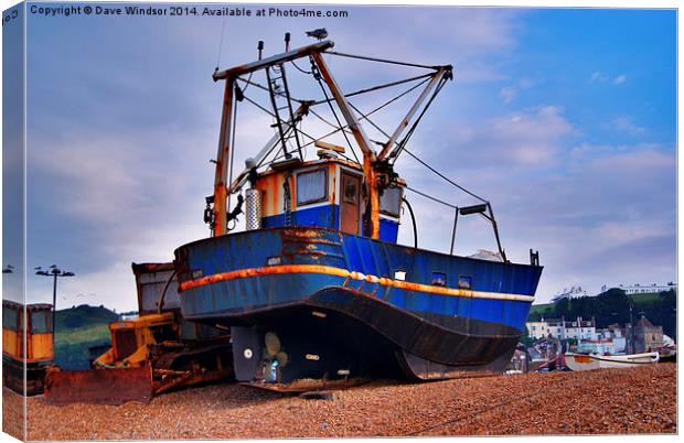  Fishing Boat Canvas Print by Dave Windsor