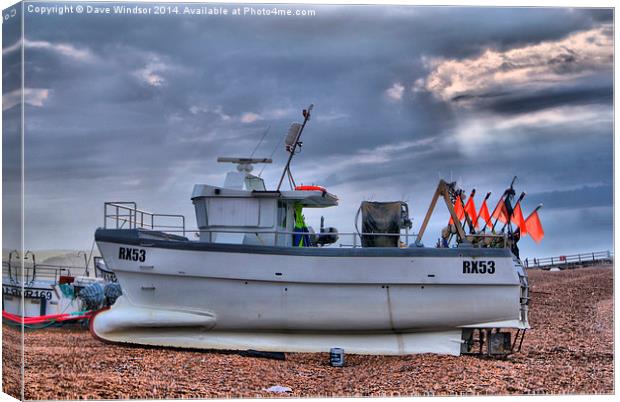  RX53 Fishing boat Canvas Print by Dave Windsor