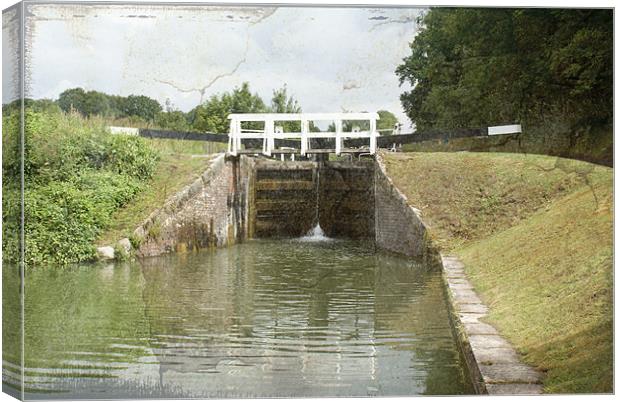 Cane Hill Locks  Old Texture Canvas Print by Dave Windsor