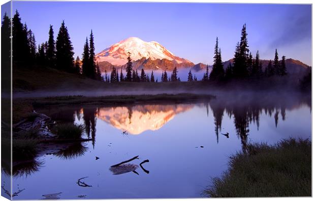 Mountain Sunrise  Canvas Print by Mike Dawson
