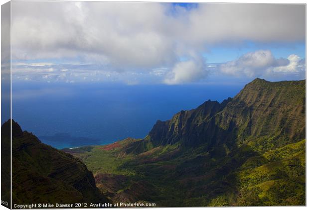 Kalalau Storm Clearing Canvas Print by Mike Dawson