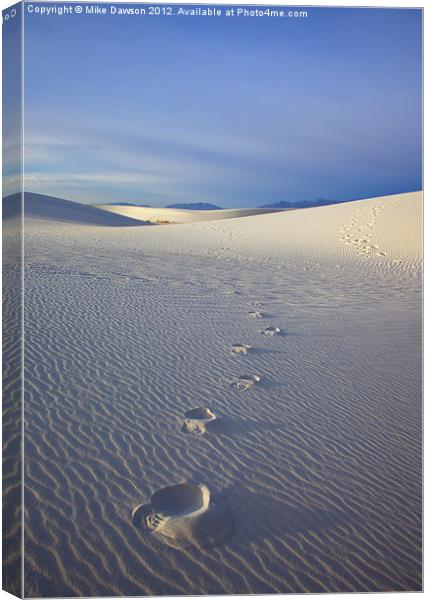 Footprints Canvas Print by Mike Dawson