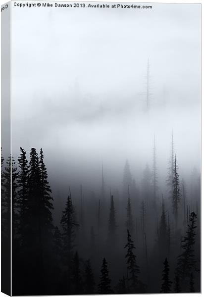 Piercing the Clouds Canvas Print by Mike Dawson