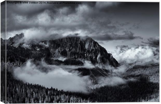 Fog in the Valley Canvas Print by Mike Dawson