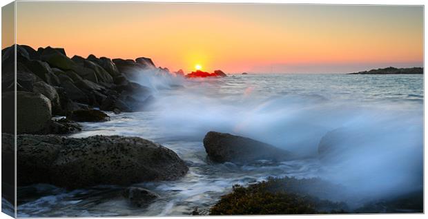 The Fury of the Sea Canvas Print by Mike Dawson