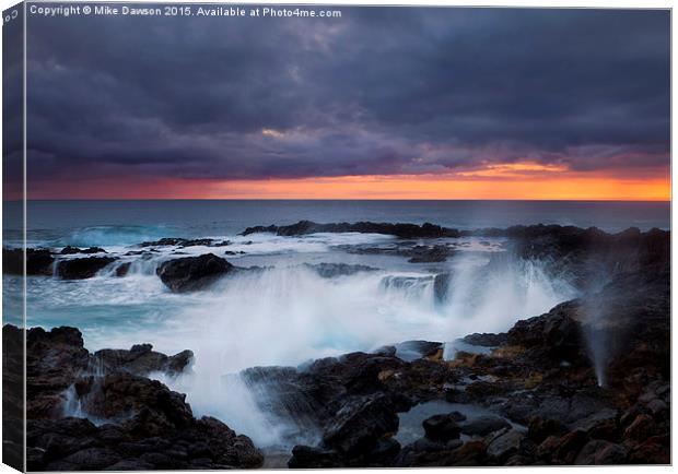 Storm Boil Canvas Print by Mike Dawson