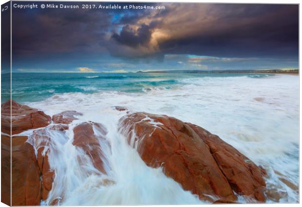 Storm Tides Canvas Print by Mike Dawson