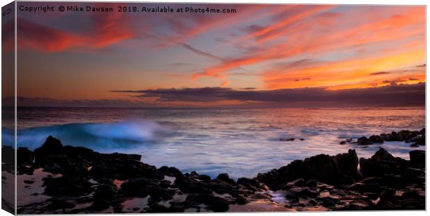Waves of Paradise Canvas Print by Mike Dawson