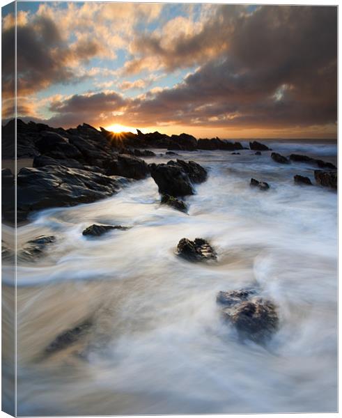 Boiling Tides Canvas Print by Mike Dawson