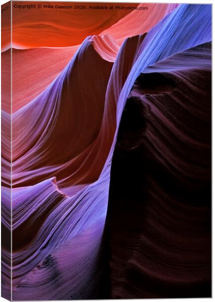 Ribbons of Light Canvas Print by Mike Dawson