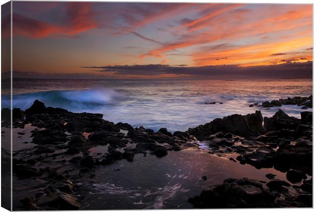 Waves of Paradise Canvas Print by Mike Dawson