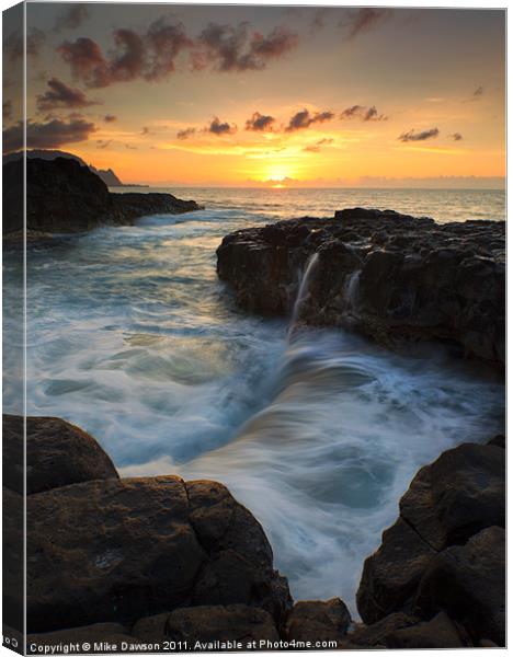 Pools of Paradise Canvas Print by Mike Dawson