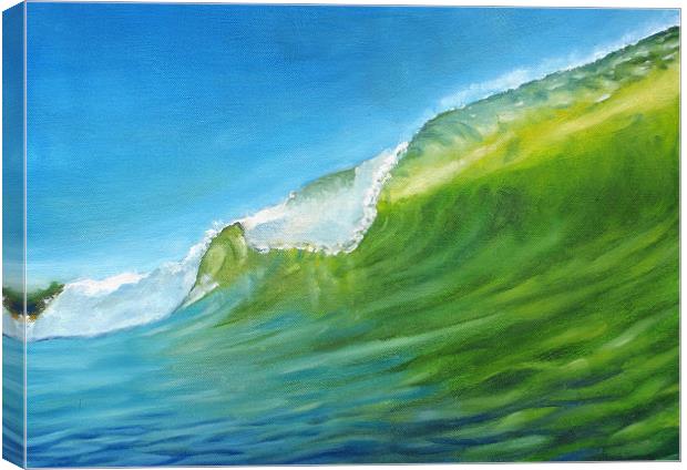Summer Waves #1 Canvas Print by Olivier Longuet