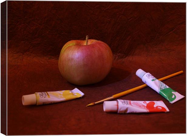 painted apples Canvas Print by Leonardo Lokas