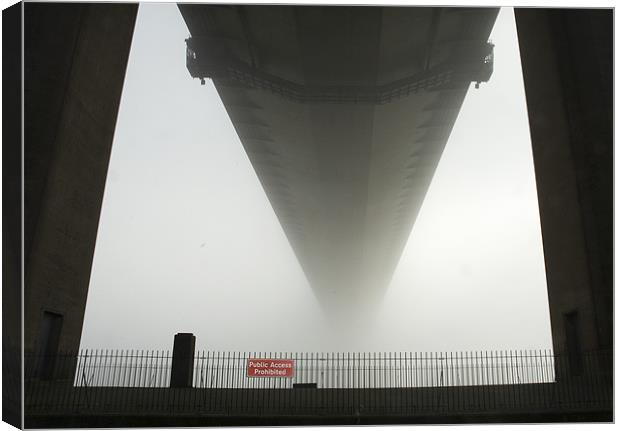 Under the Humber Bridge Canvas Print by Charlie Gray LRPS