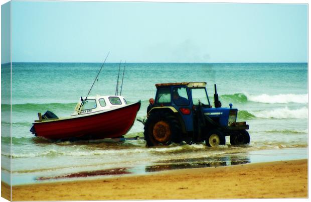 fishing boat Canvas Print by rachael hardie