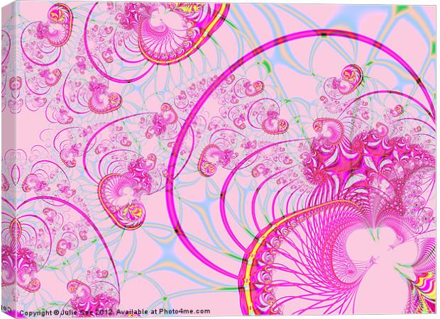 It's So Pink Canvas Print by Julie Coe