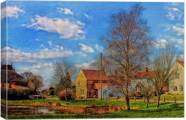 Edgefield Green, Norfolk Canvas Print by Julie Coe