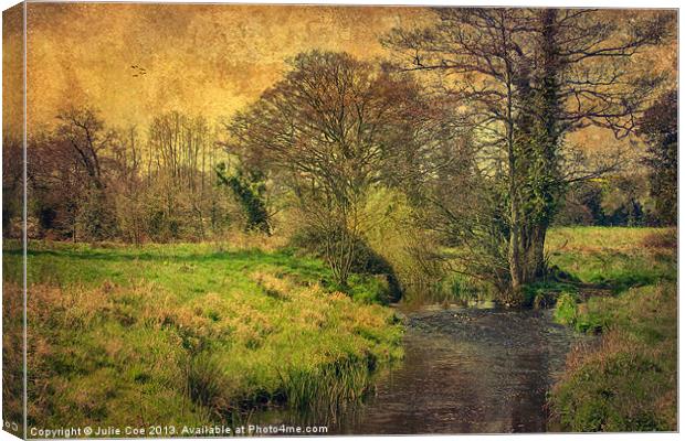 River Glaven at Letheringsett Canvas Print by Julie Coe