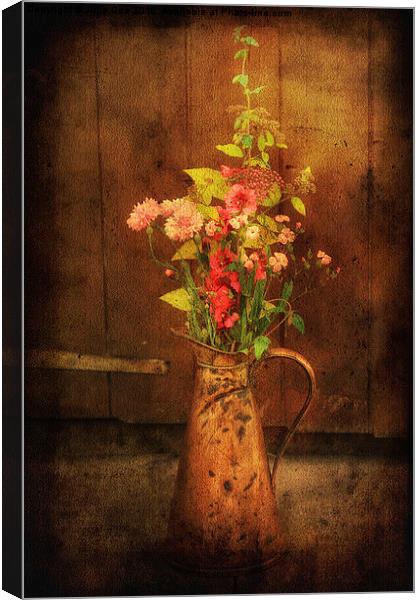 Floral Jug Canvas Print by Julie Coe