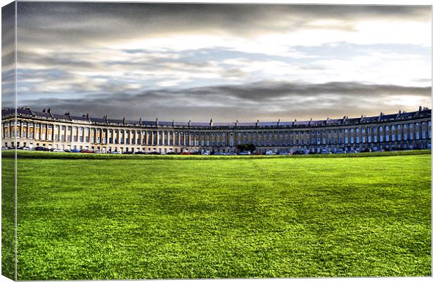 The Royal Crescent Canvas Print by John Russell