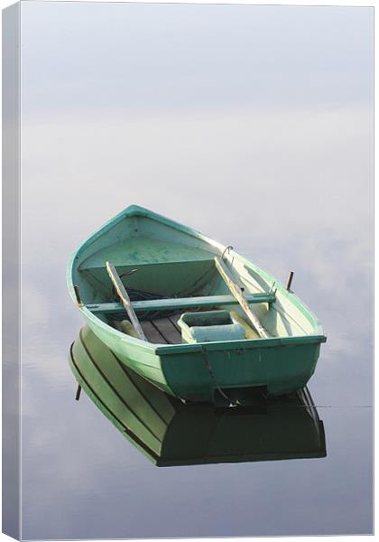 Boat on River Tay Canvas Print by Andrew Beveridge