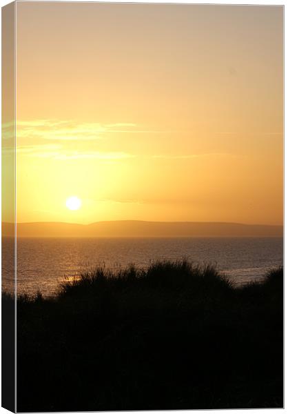Sunset Over Bournemouth 2 Canvas Print by Steven Day