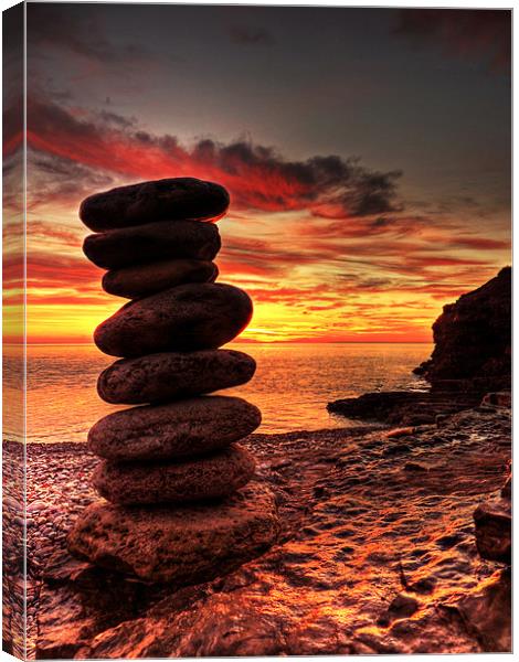 Rock Tower Canvas Print by Mark Pritchard