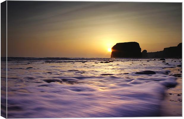 Marsden Sunrise  Canvas Print by Mark Pritchard