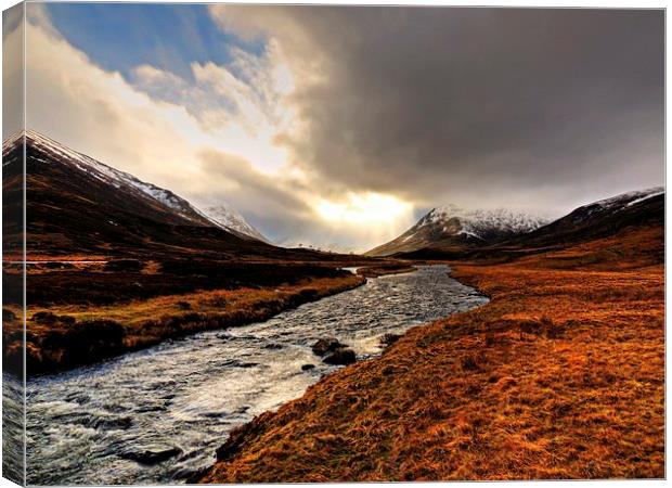 By The A93 Canvas Print by Mark Pritchard