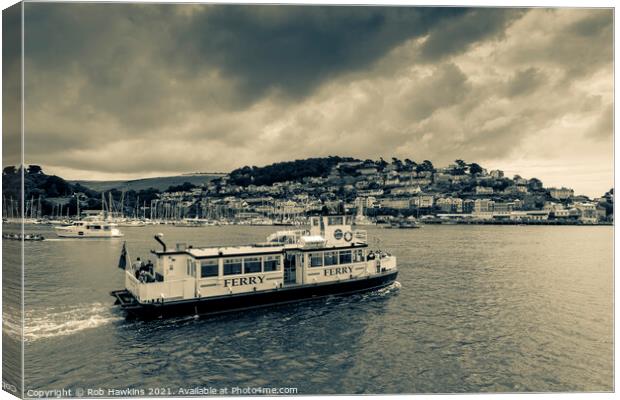 The Dartmouth Ferry Canvas Print by Rob Hawkins