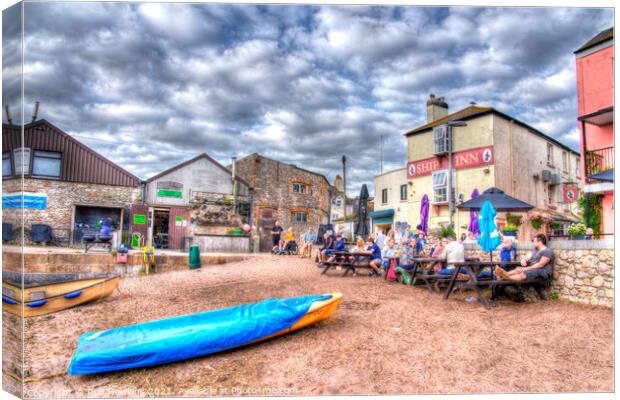 Ship Inn of Teignmouth Canvas Print by Rob Hawkins