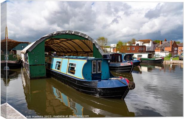 Stourport Boathouse Canvas Print by Rob Hawkins