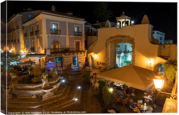 Paola Piazzetto by night  Canvas Print by Rob Hawkins