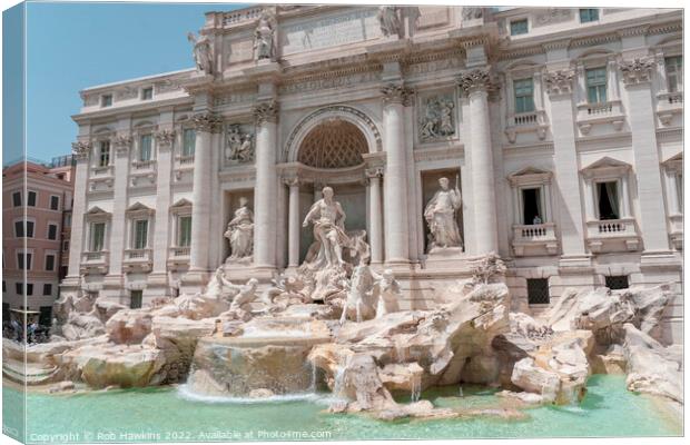 The Trevi Fountain Canvas Print by Rob Hawkins
