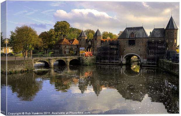 The Koppelpoort at Amersfoort Canvas Print by Rob Hawkins