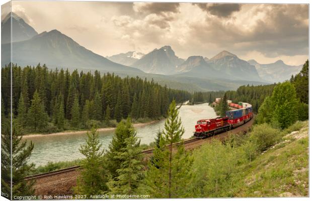 Freight at Morant's Curve Canvas Print by Rob Hawkins