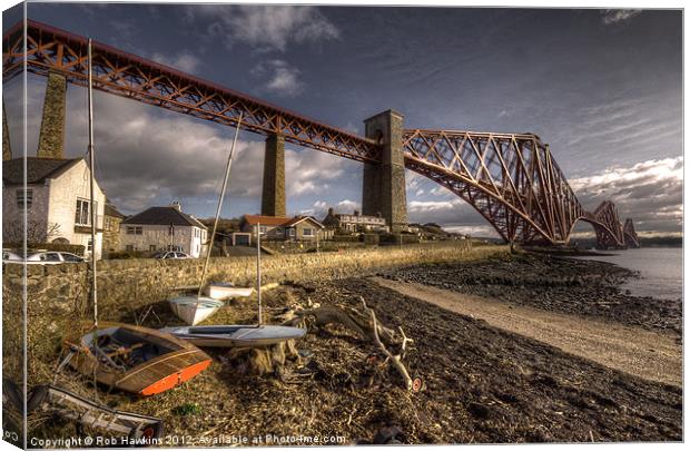 The Forth Rail Bridge Canvas Print by Rob Hawkins