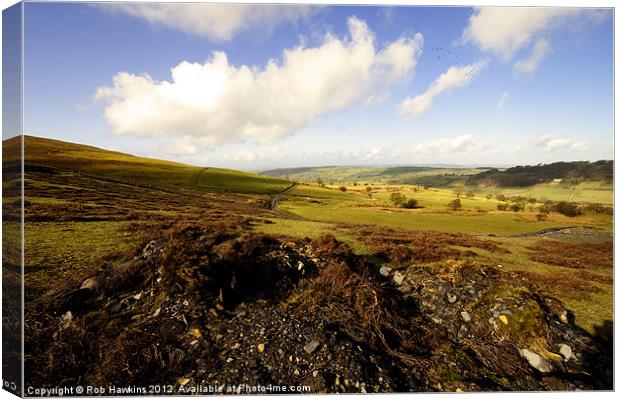 The valleys of North Wales Canvas Print by Rob Hawkins