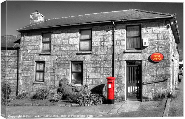 Pendeen Post Office Canvas Print by Rob Hawkins
