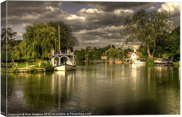 The River Thames at Streatley Canvas Print by Rob Hawkins