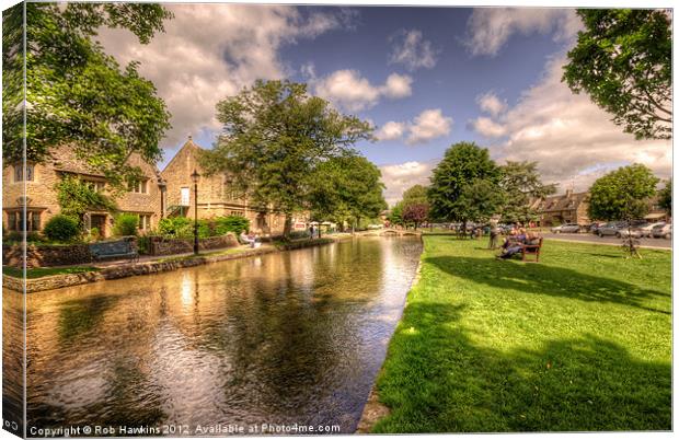 Bourton on the Water Canvas Print by Rob Hawkins