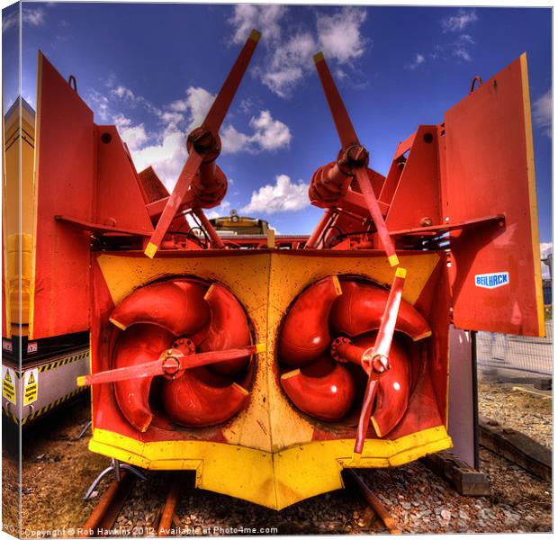 The Snowblower Canvas Print by Rob Hawkins