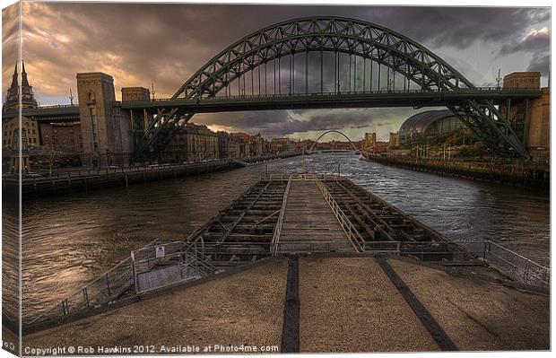 Bridges over the Tyne Canvas Print by Rob Hawkins