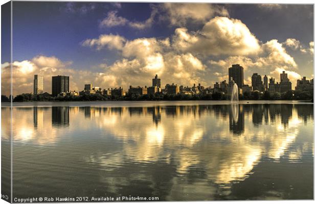 East Side Reflections Canvas Print by Rob Hawkins