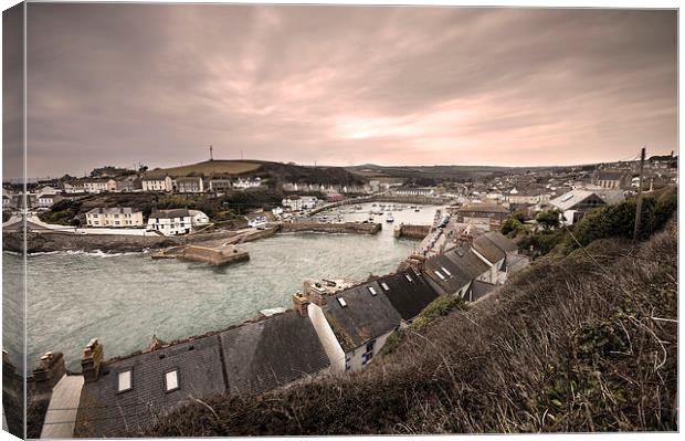 Porthleven Harbour Canvas Print by Rob Hawkins